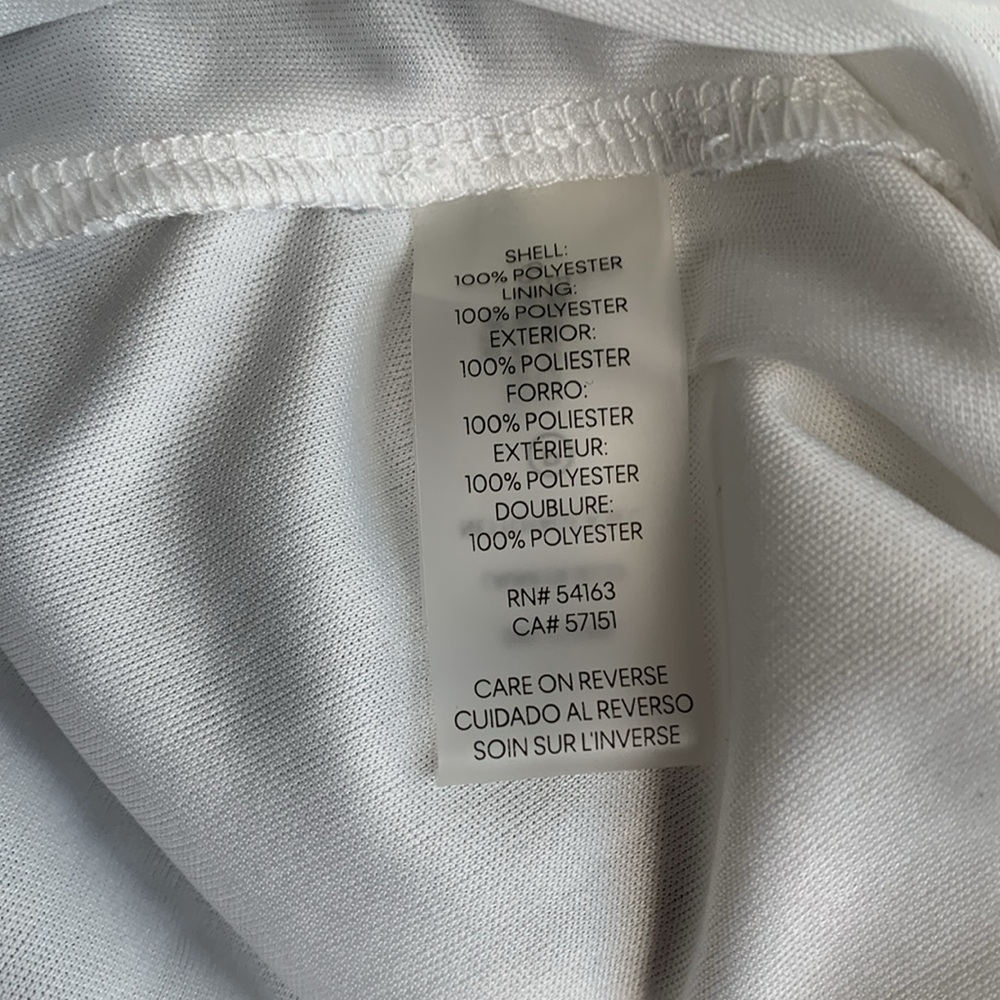 Calvin Klein Faux Wrap Chiffon Printed High low bohemian style dress. - Picture 12 of 13